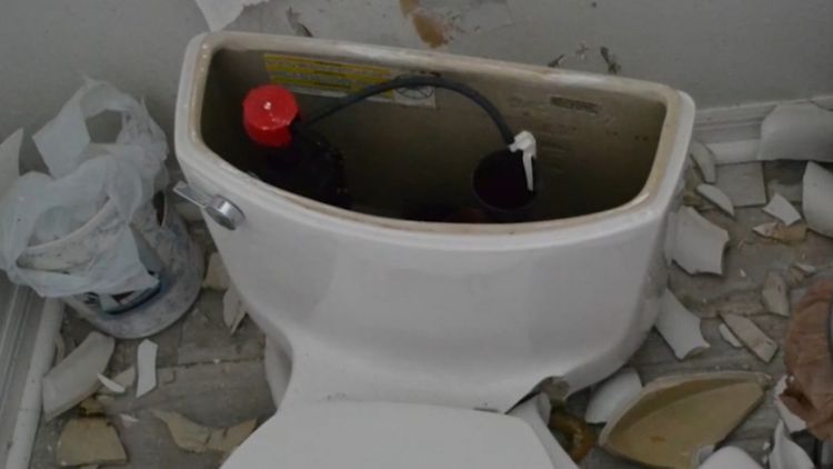 Lightning strike causes Florida home's toilet to explode