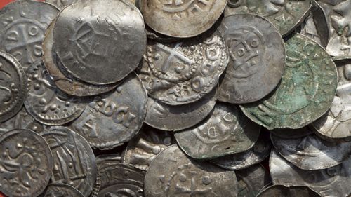 A 13 year-old boy is among treasure hunters who sparked the discovery of hundreds of thousand-year old silver coins.