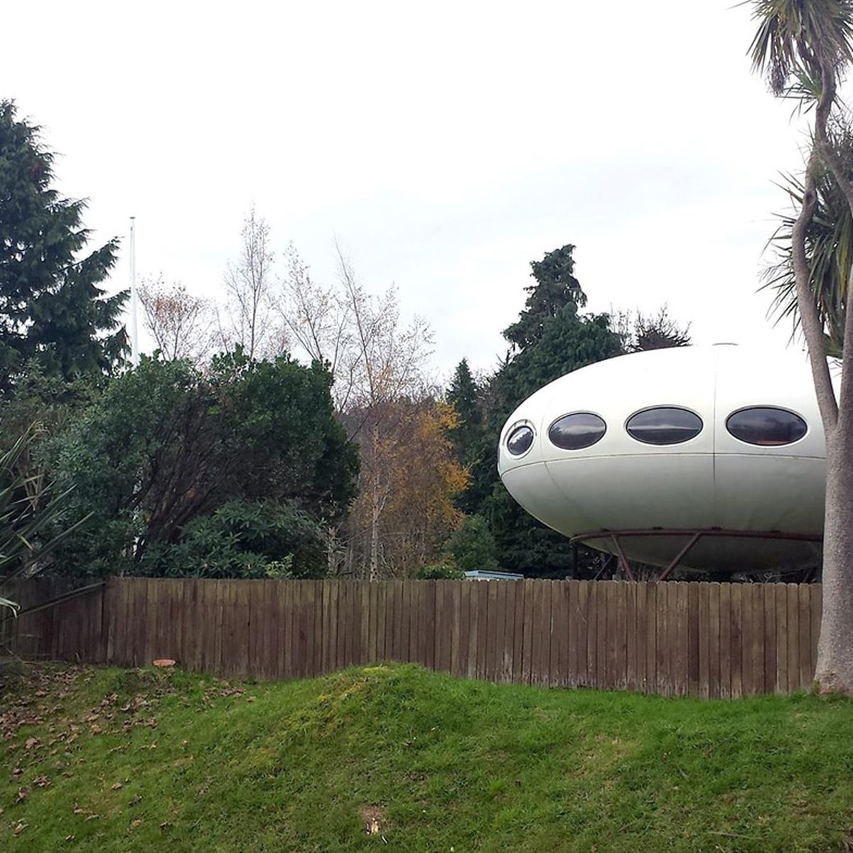 Incredibly rare spaceship house for sale in New Zealand