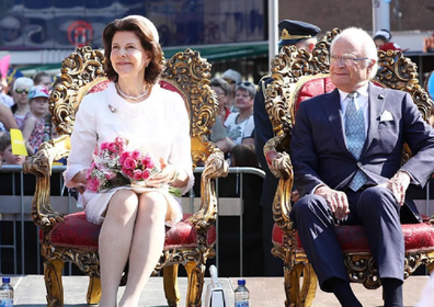 Queen Silvia and King Carl XVI Gustaf.