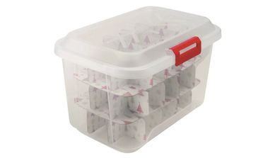 Storage tub for Christmas ornaments and decorations