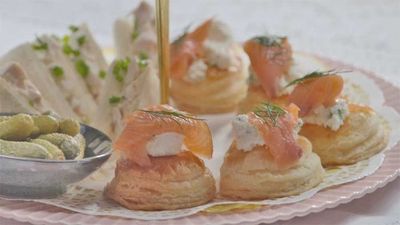 Recipe: <a href="https://kitchen.nine.com.au/2017/11/17/17/07/family-food-fight-the-butler-familys-salmon-and-goat-cheese-tarts" target="_top">FFF's The Butler family's salmon and goat cheese tarts</a>
