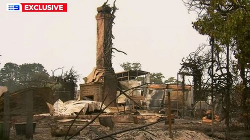 Their house in Quaama was destroyed when a fire tore through the Bega Valley Shire in south-east New South Wales on New Year's Eve. 