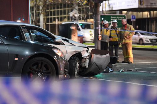 The Camry allegedly reached speeds of up to 100km/h in the city centre. Picture: AAP