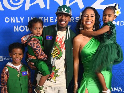 Nick Cannon and Brittany Bell with children 