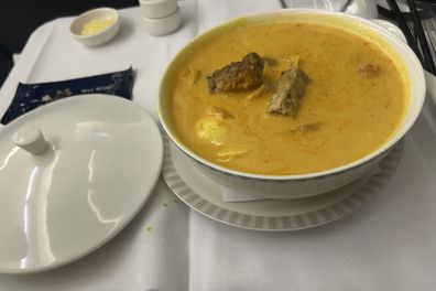 The prawn laksa I had on my flight back was sensational.