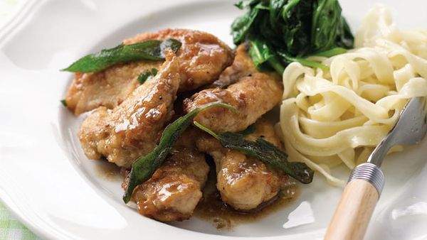 Chicken with lemon and sage