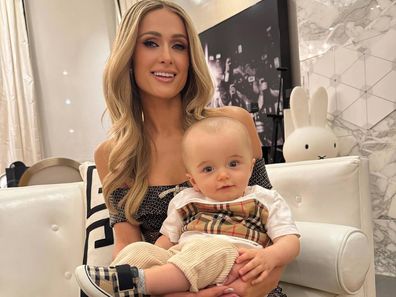 Paris Hilton with son
