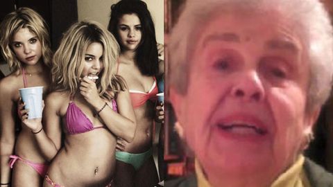 Watch: James Franco's grandmother promotes <i>Spring Breakers</i>