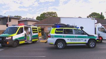 Two tenagers have been rushed to hospital with serious injuries after being hit by a truck in Adelaide.﻿The boy and girl, both 16, were hit at a ﻿pedestrian crossing on Kensington Road, Marryatville, just east of the CBD just after 8am.