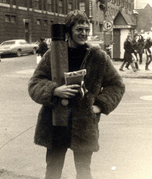 Pete Thompsett pictured in Montreal, Canada. Thompsett, who is now an architect in Noosa, Queensland, went to Woodstock in 1969.