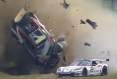 <b>Drivers in a pro-am series in Germany have highlighted the dangers of race starts after a spectacular crash involving six vehicles.</b><br/><br/>The drivers were jostling for position from a rolling start in the ADAC GT Masters at Oschersleben when a minor collision triggered a horrific chain of events that saw one vehicle barrel-roll after slamming into a wall.<br/><br/>Drivers and riders in all forms of racing will attest that there's a fine line to starting an event. Get it wrong and it may cost you dearly, as these videos prove.