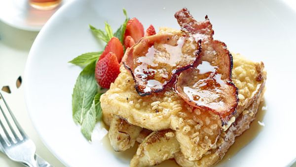 Rice Bubbles French toast