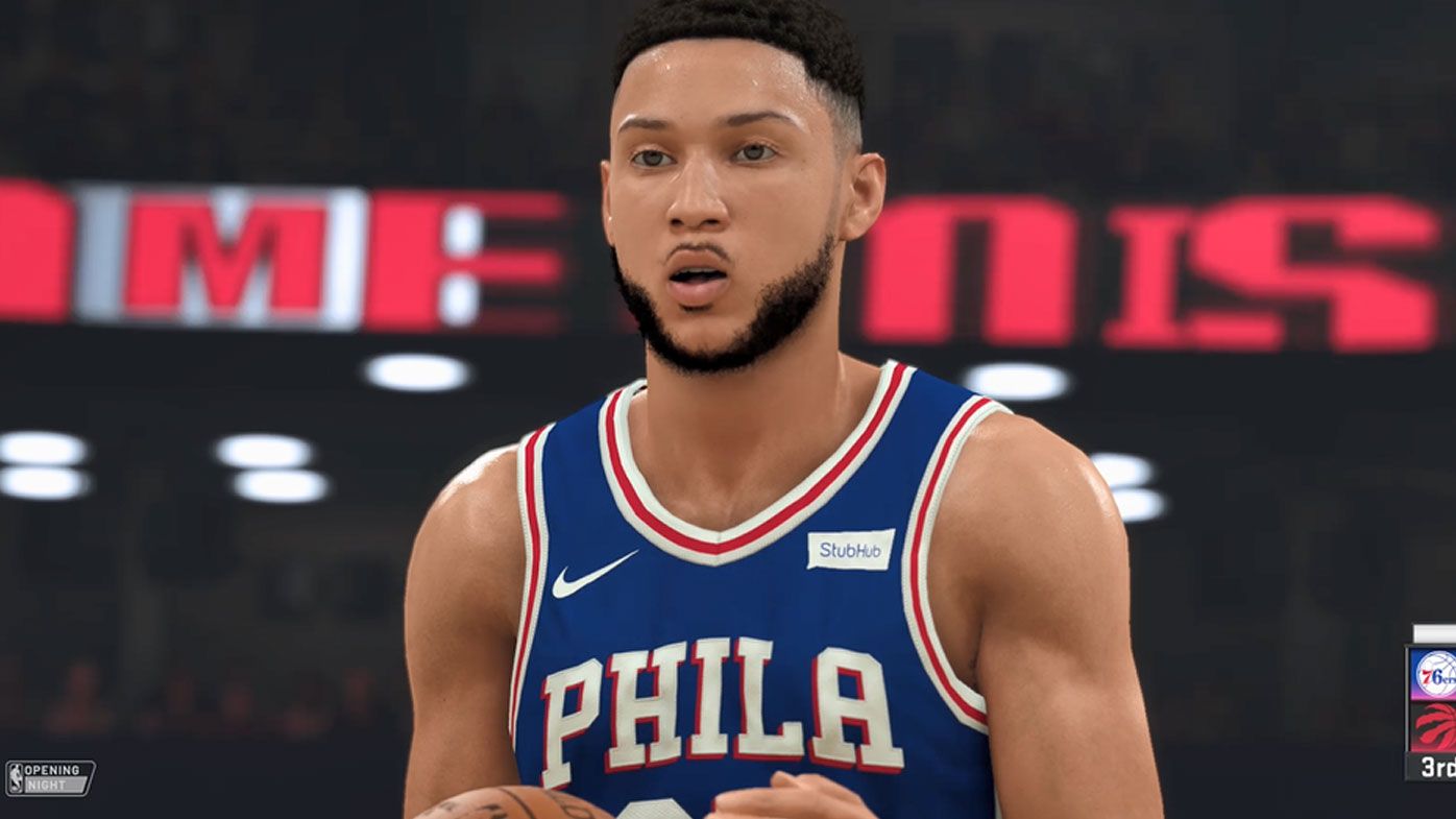 Philadelphia 76ers' Ben Simmons in NBA 2K20