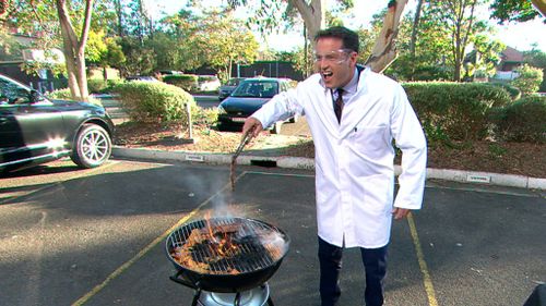 Karl cooking with Doritos. (TODAY)