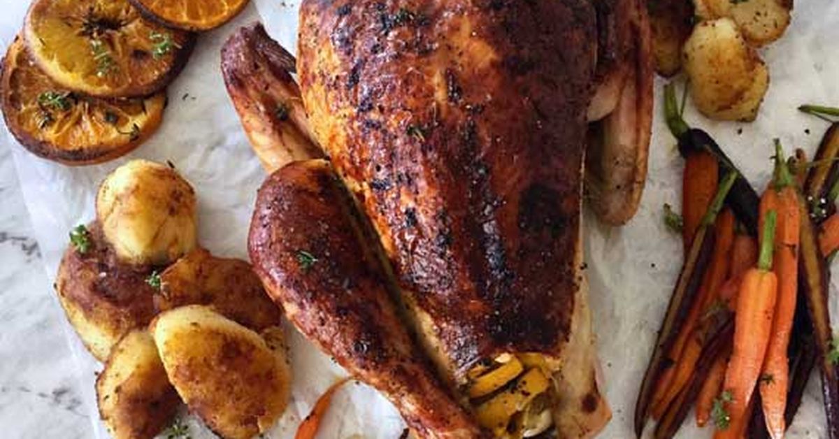 Will and Steve's roast turkey with duck fat potatoes and honeyed carrots - 9Kitchen