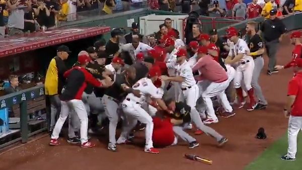 MLB: Bench-clearing 'base-brawl' fight mars Cincinnati Reds v Pittsburgh  Pirates game as Yasiel Puig gets traded to Cleveland Indians, baseball
