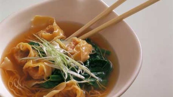 Wonton soup with noodles