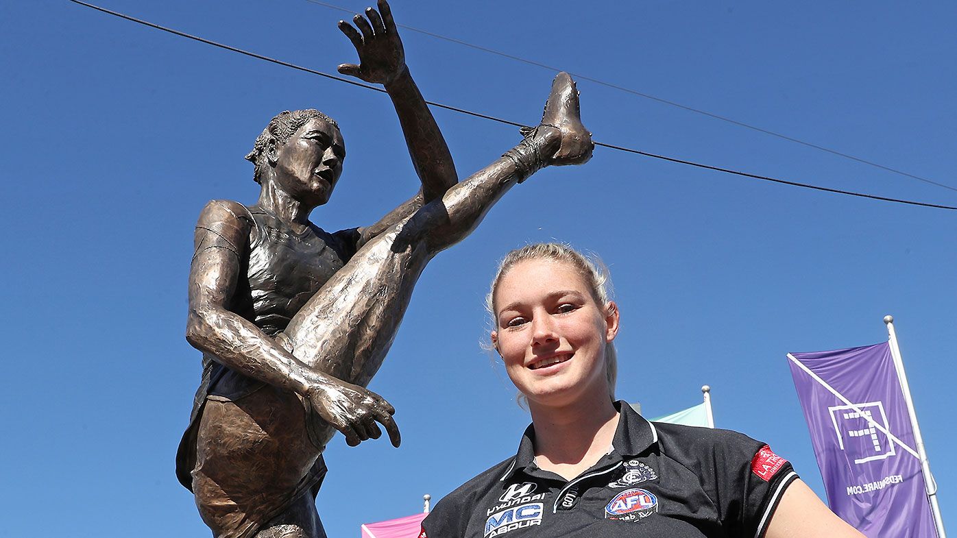 Tayla Harris Statue Online Comments Mocking Aflw Star