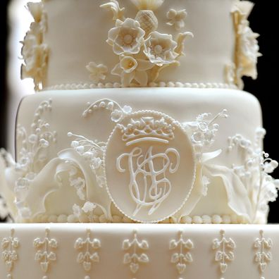 The wedding cake made for Prince William and Kate Middleton's 2011 royal wedding