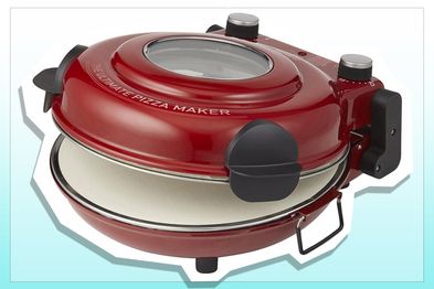 9PR: MasterPro The Ultimate Pizza Maker and Oven with Window, Red