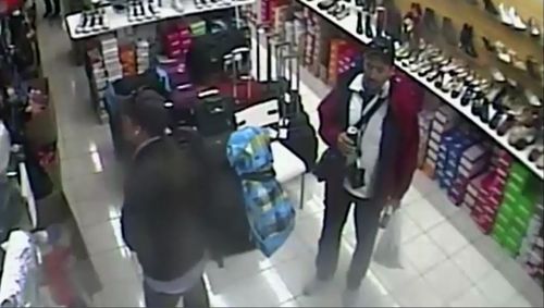 Douglsa Johnson Campsie Sydney shoe store stabbing murder CCTV