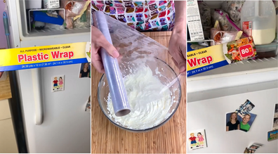 TikTok @lovelivedream82 reveals why cling wrap should be stored in the freezer