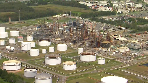 Avustralya'nın petrol rafinerisi.