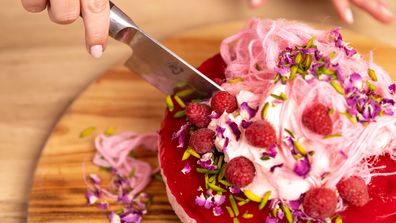 Lush Turkish delight cheesecake for berry season