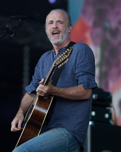 Fran Healy of Travis performs on stage with Fran Healy and Travis at BBC R2 Live at Hyde Park on September 11, 2016 in London, England. 