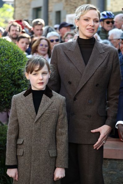 Princess Gabriella of Monaco and Princess Charlene