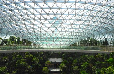 Jewel Changi was designed by world-famous architect Moshe Safdie, also behind the Marina Bay Sands