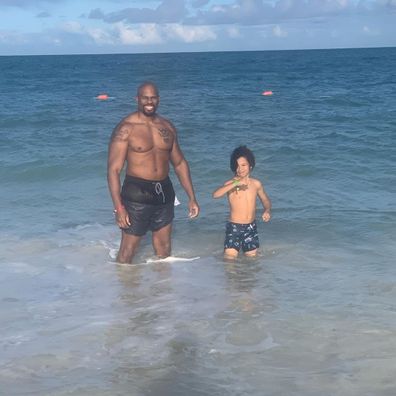 WWE star Shad Gaspard, wife Siliana Gaspard, son Aryeh