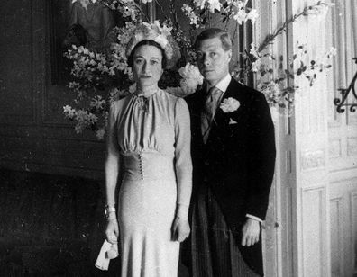 The Duke and Duchess of Windsor pose after their wedding at the Chateau de Cande near Tours, France, on June 3, 1937.  