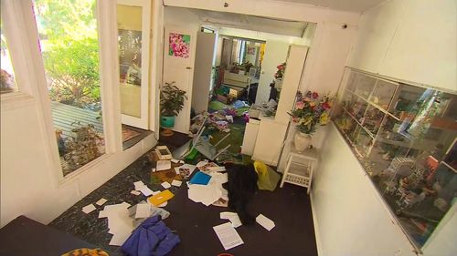 The home was ransacked by the men. (9NEWS)