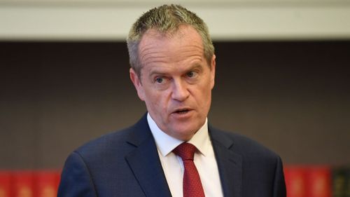 Opposition Leader Bill Shorten addressing the Senate caucaus meeting on Monday morning (Image: AAP)