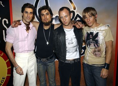 Singer Perry Farrell, guitarist Dave Navarro, drummer Stephen Perkins and Jane addicted bassist Chris Chaney