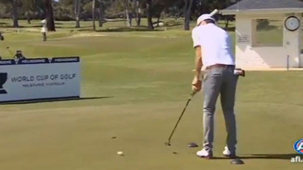 AFL: Hawks star Lewis stuns with miracle putt