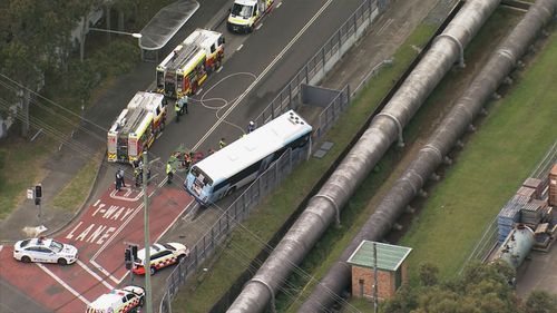 Young man killed in bus and car crash in Sydney's west