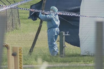 A man charged with murder in Brisbane was released from immigration detention in April. Bosco Minyurano murder Emmanuel Saki