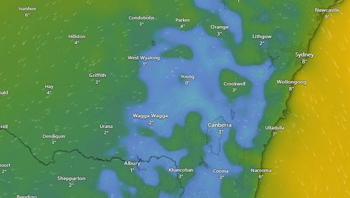 Weather map NSW/ACT