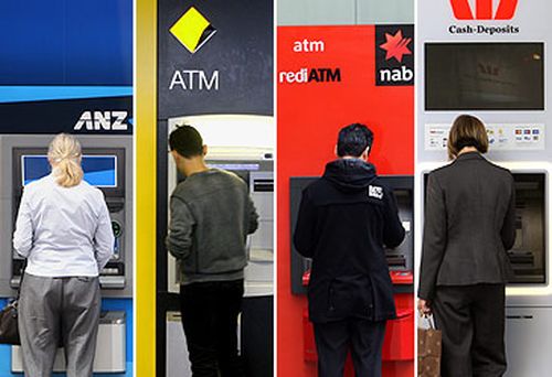 ANZ Bank, Commonwealth Bank, NAB and Westpac ATMs (AAP)