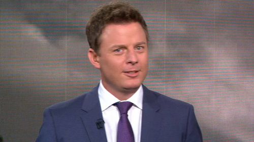 Garrett thinks TODAY sports presenter Ben Fordham looks like a mannequin. (TODAY)