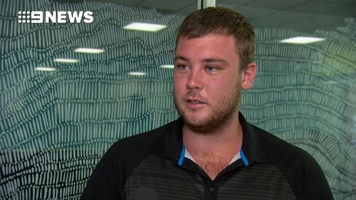 Thomas Mason admits he's lucky to be alive. (9NEWS)