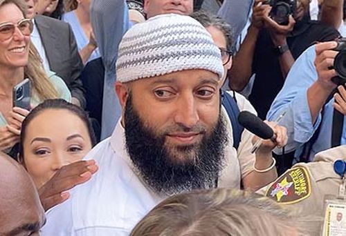 Adnan Syed upon release from prison (Getty)