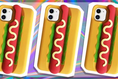 9PR: JIATAY Cartoon Hotdog Silicone Phone Case