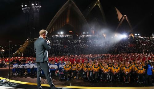 The wild weather delayed the start of the INvictus Games opening ceremony by just over an hour.