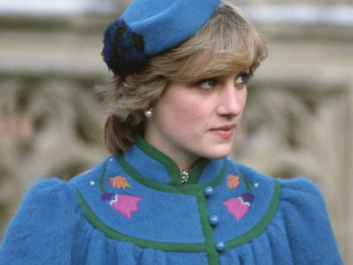 Princess Diana on her first royal Christmas in 1981.