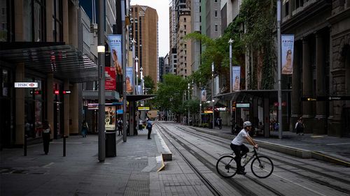 Quiet streets around the Sydney CBD