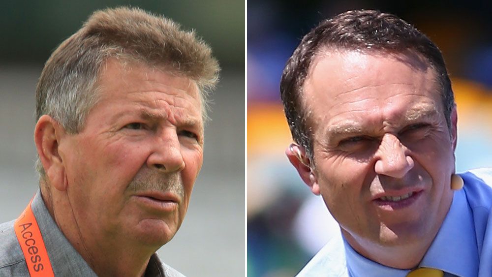 Rod Marsh (l) and Michael Slater. (AAP and Getty)